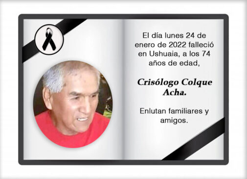 Fallecimiento | Crisólogo Colque Acha