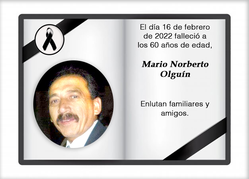 Fallecimiento | Mario Norberto Olguín