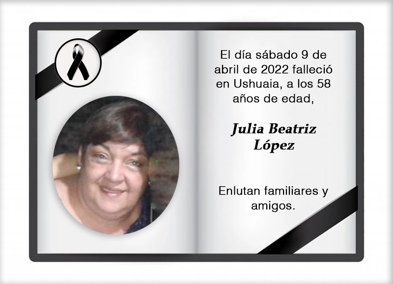 Fallecimiento | Julia Beatriz López