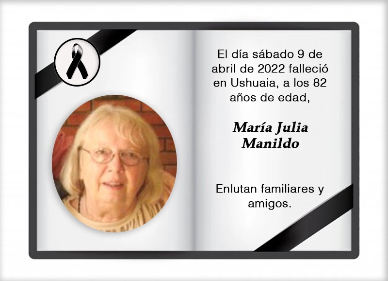 Fallecimiento | María Julia Manildo