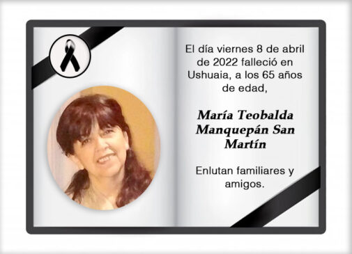 Fallecimiento | María Teobalda Manquepán San Martín