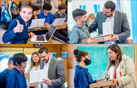 Vuoto completó la entrega de computadoras en escuelas experimentales