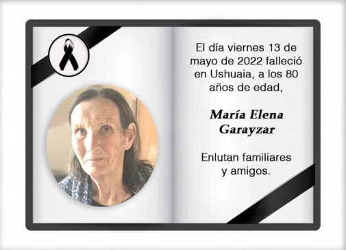 Fallecimiento | María Elena Garayzar