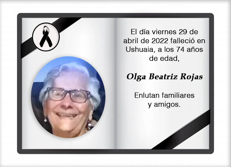 Fallecimiento | Olga Beatriz Rojas