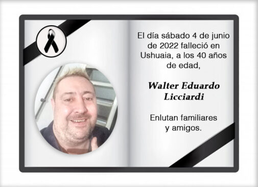 Fallecimiento | Walter Eduardo Licciardi