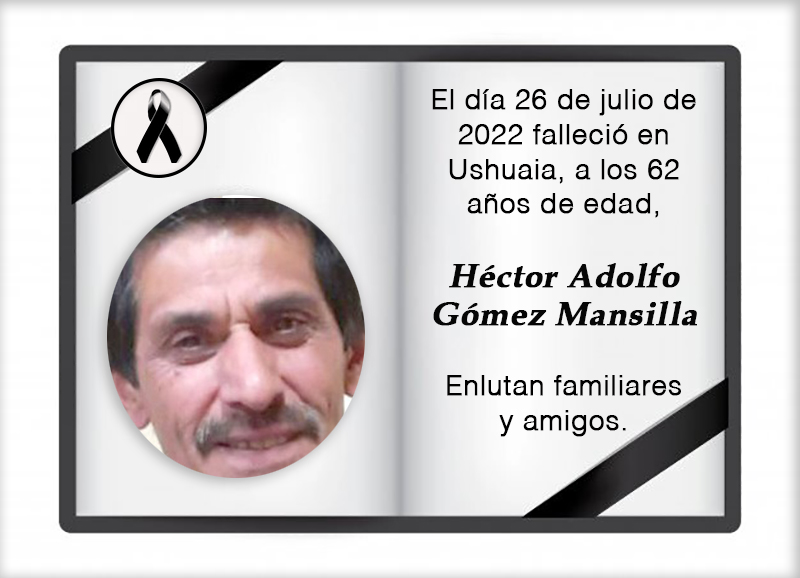 Fallecimiento | Héctor Adolfo Gómez Mansilla