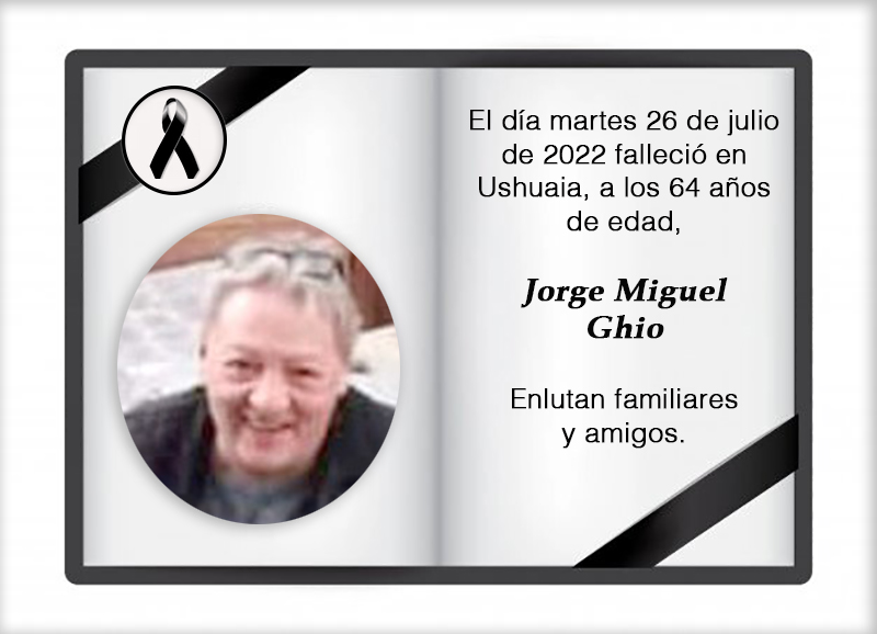 Fallecimiento | Jorge Miguel Ghio