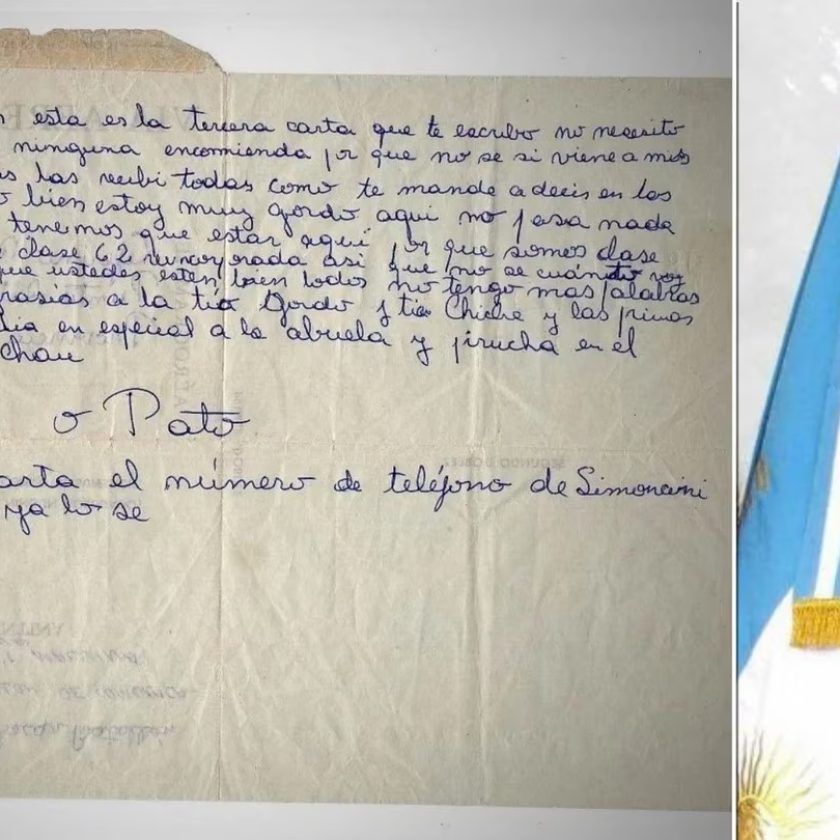 Halló una carta que envió desde Malvinas en un sitio de subastas inglés: “Quiero recuperarla y dársela a mis padres”