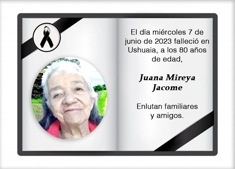 Fallecimiento | Juana Mireya Jacome