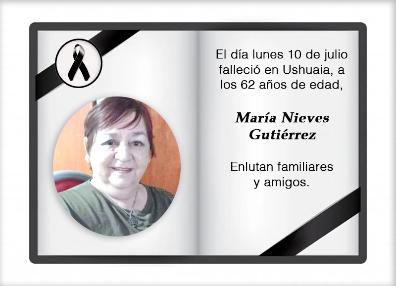 Fallecimiento | María Nieves Gutiérrez