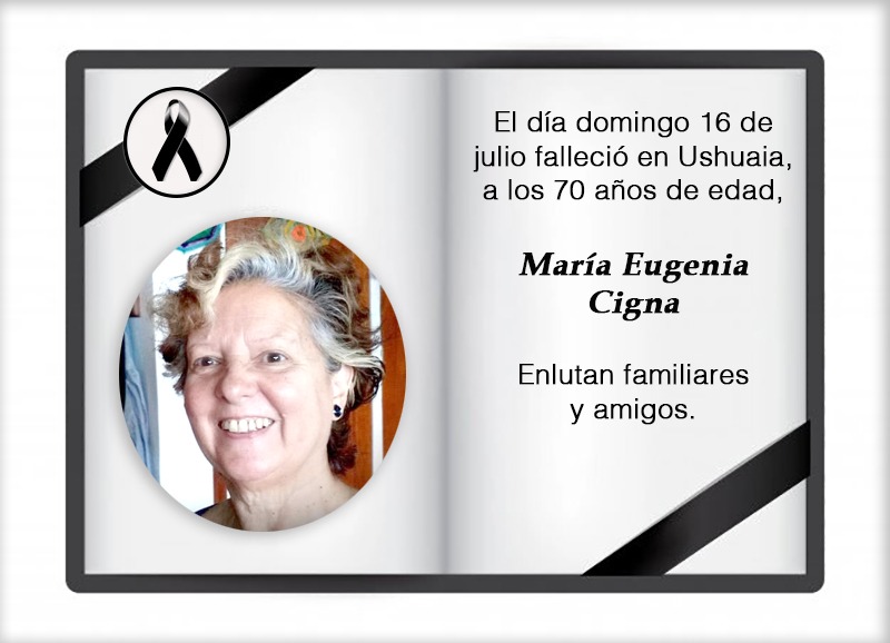 Fallecimiento | María Eugenia Cigna