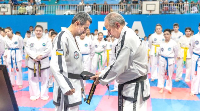 87 Alumnos de las escuelas municipales de Taekwon-Do ITF rindieron el primer examen anual