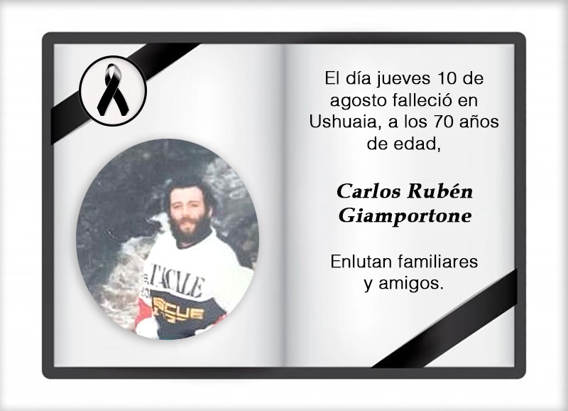 Fallecimiento | Carlos Rubén Giamportone