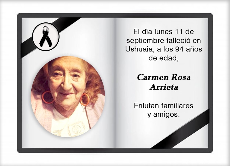 Fallecimiento | Carmen Rosa Arrieta