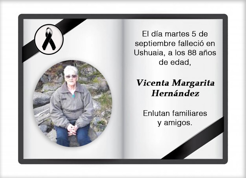 Fallecimiento | Vicenta Margarita Hernández