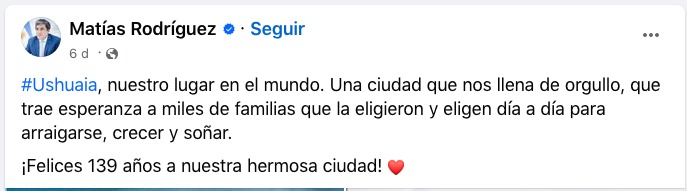 El senador Matías Rodríguez se pegó un tiro