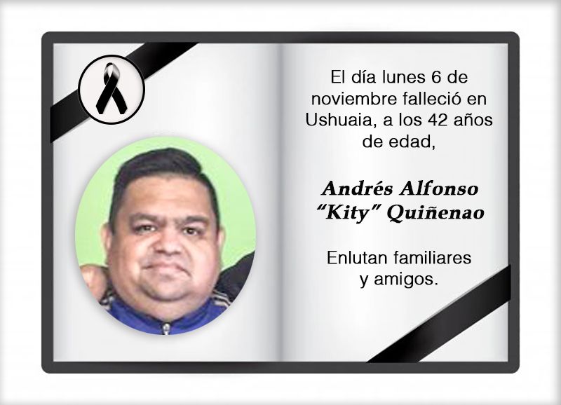 Fallecimiento | Andrés Alfonso Kity Quiñenao