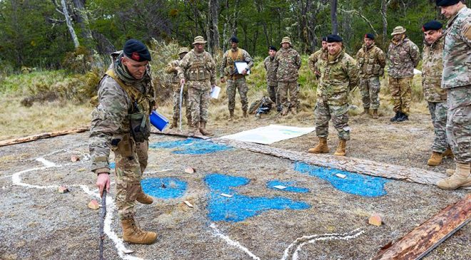 Por primera vez las Fuerzas Armadas realizaron actividades de adiestramiento conjunto en Tolhuin