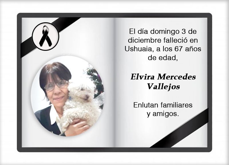 Fallecimiento | Elvira Mercedes Vallejos