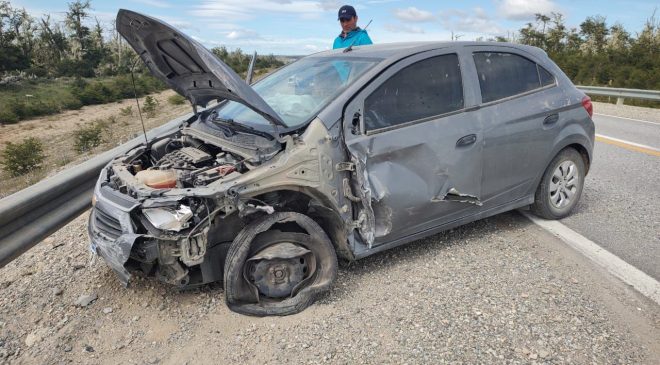 Choque frontal sin heridos pero con una conductora en shock