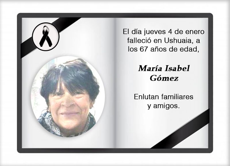 Fallecimiento | María Isabel Gómez