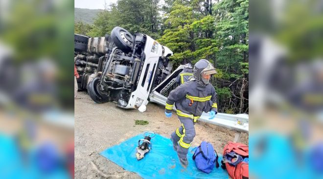 Camionero herido fue rescatado con tijeras mecánicas