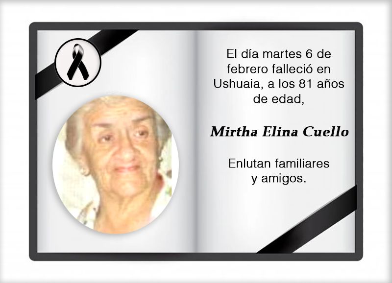 Fallecimiento | Mirtha Elina Cuello