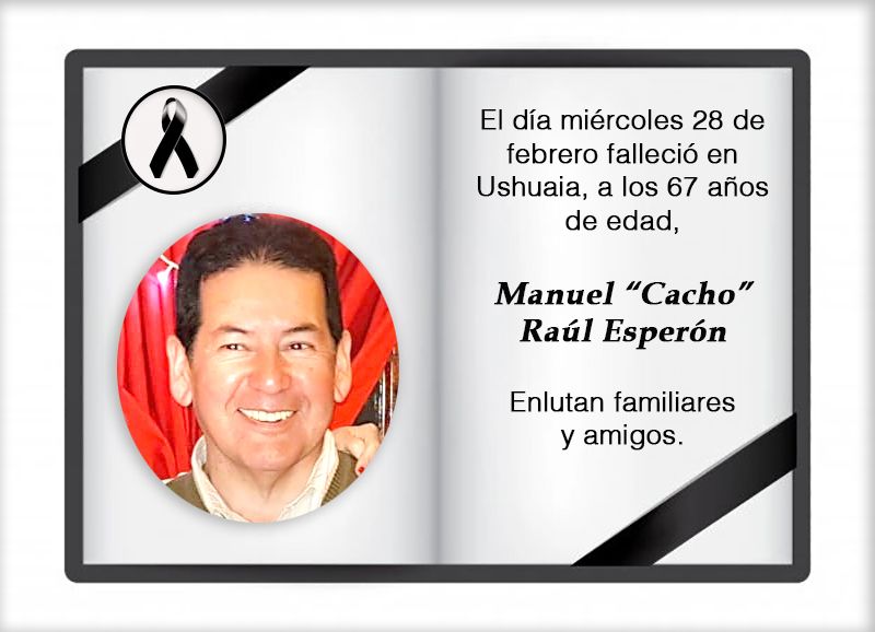 Fallecimiento | Manuel Cacho Raúl Esperón
