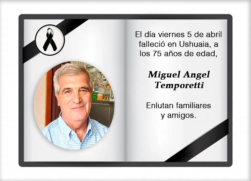 Fallecimiento | Miguel Angel Temporetti