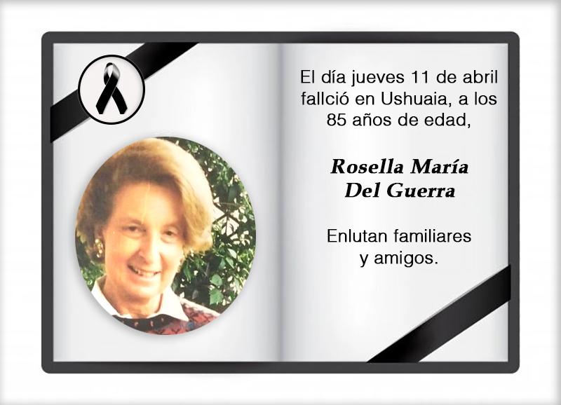 Fallecimiento | Rosella María Del Guerra
