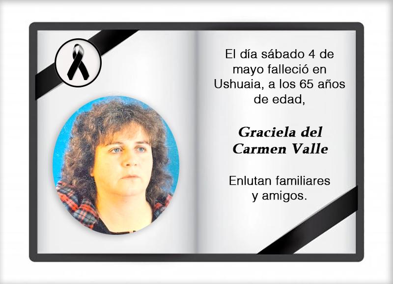 Fallecimiento | Graciela del Carmen Valle