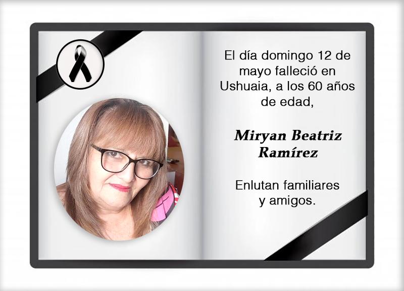 Fallecimiento | Miryan Beatriz Ramírez