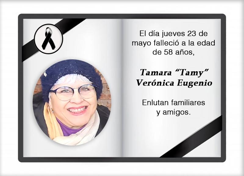 Fallecimiento | Tamara Tamy Verónica Eugenio