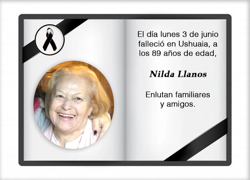 Fallecimiento | Nilda Llanos