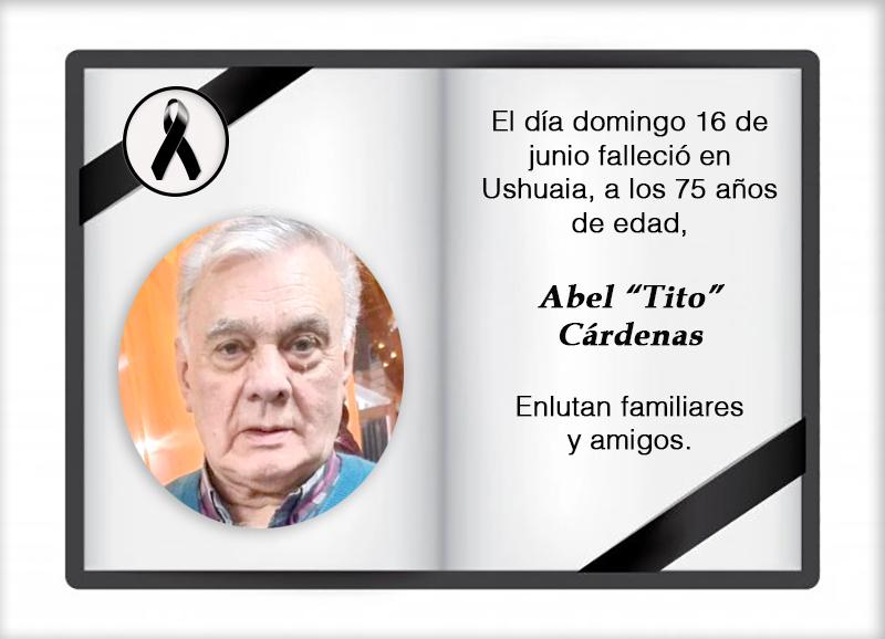 Fallecimiento | Abel Tito Cárdenas