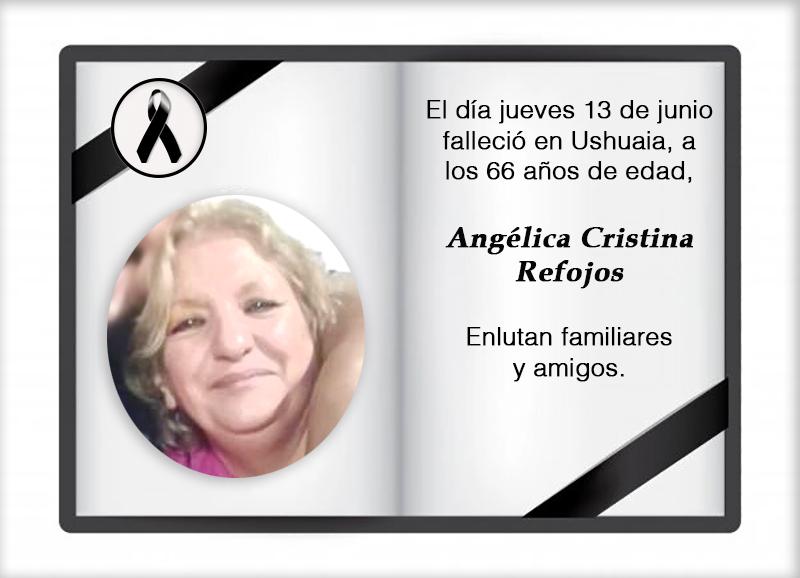 Fallecimiento | Angélica Cristina Refojos