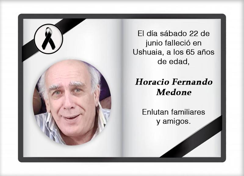 Fallecimiento | Horacio Fernando Medone