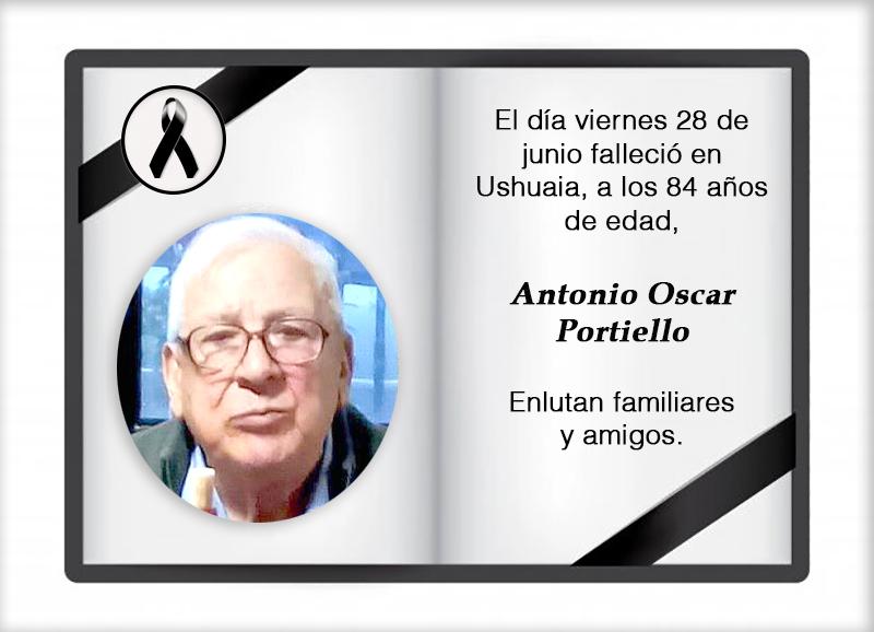 Fallecimiento | Antonio Oscar Portiello