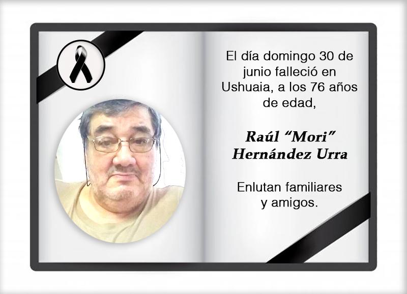 Fallecimiento | Raúl Mori Hernández Urra