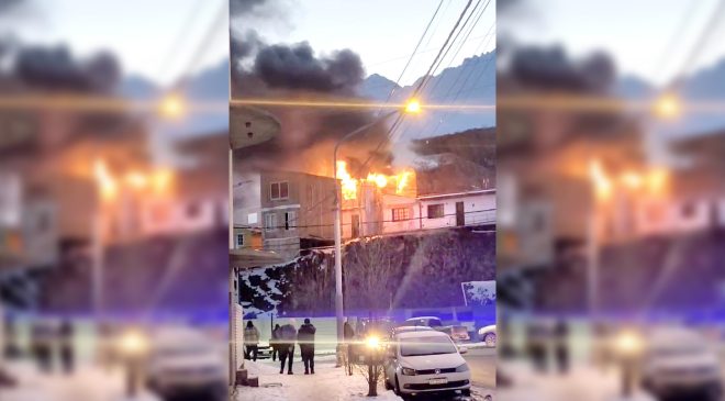 Cuatro hermanos lograron ponerse a salvo en un voraz incendio