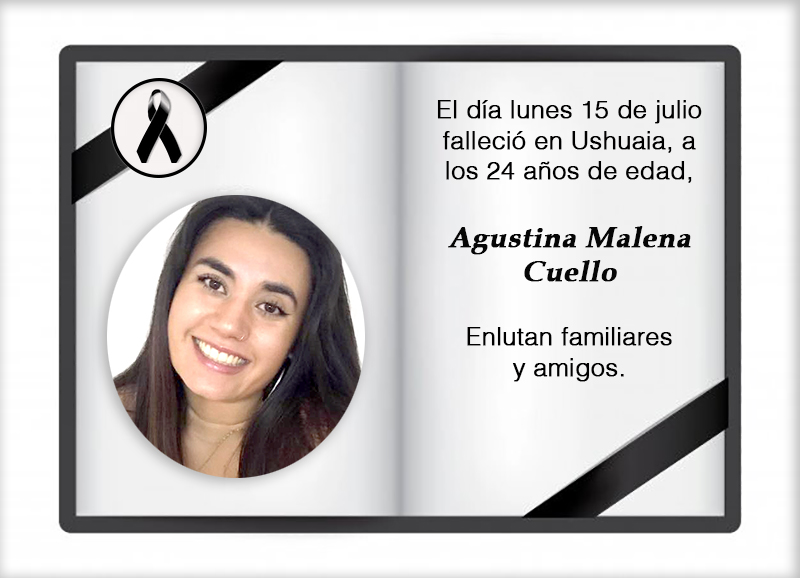 Fallecimiento | Agustina Malena Cuello