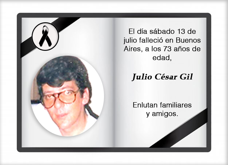 Fallecimiento | Julio César Gil