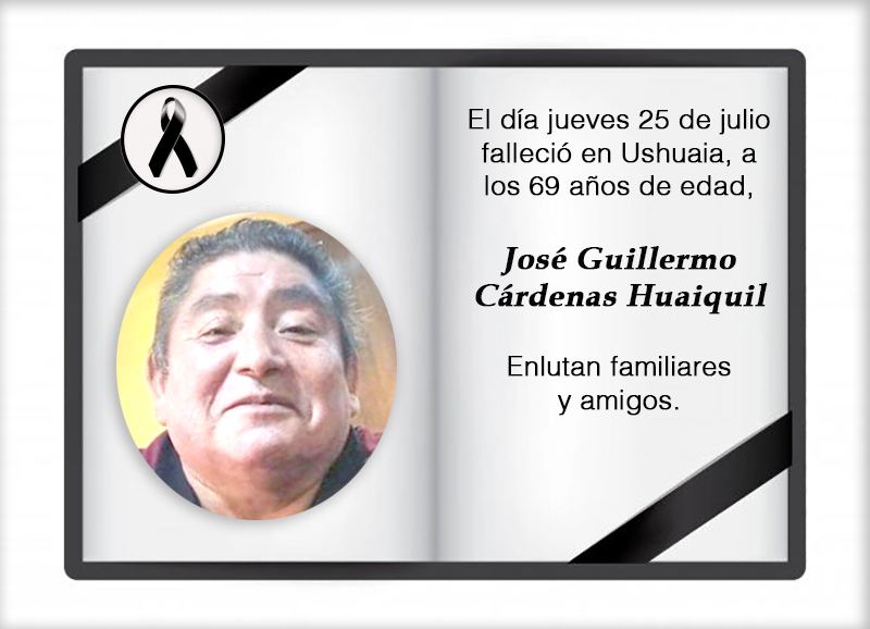 Fallecimiento | José Guillermo Cárdenas Huaiquil