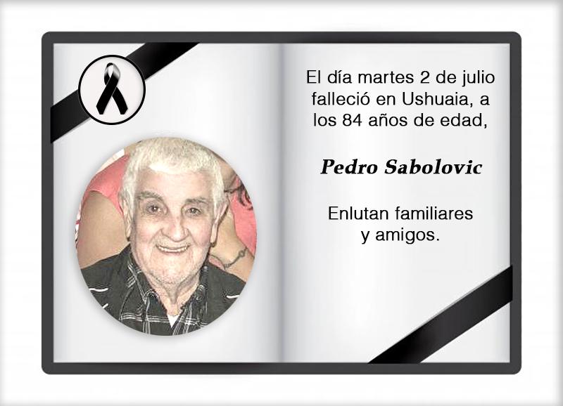 Fallecimiento | Pedro Sabolovic