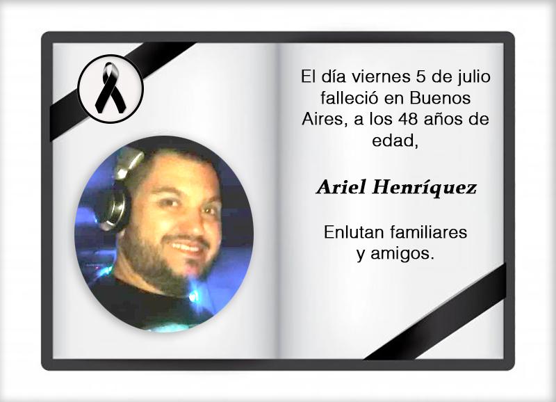Fallecimiento | Ariel Henríquez