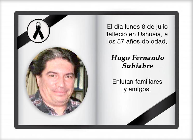 Fallecimiento | Hugo Fernando Subiabre