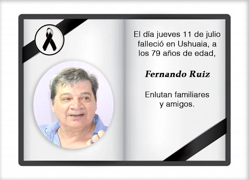 Fallecimiento | Fernando Ruiz