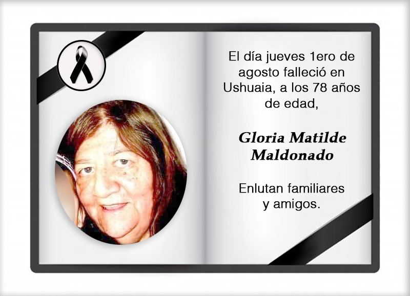 Fallecimiento | Gloria Matilde Maldonado