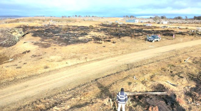 Estancia “La Fueguina”: Hay seis focos activos dentro del perímetro del ígneo