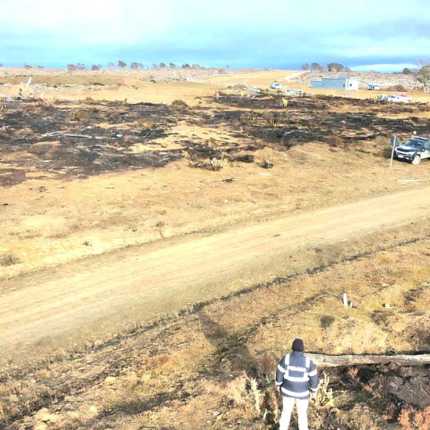 Estancia “La Fueguina”: Hay seis focos activos dentro del perímetro del ígneo